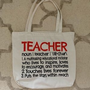Teacher tote bag